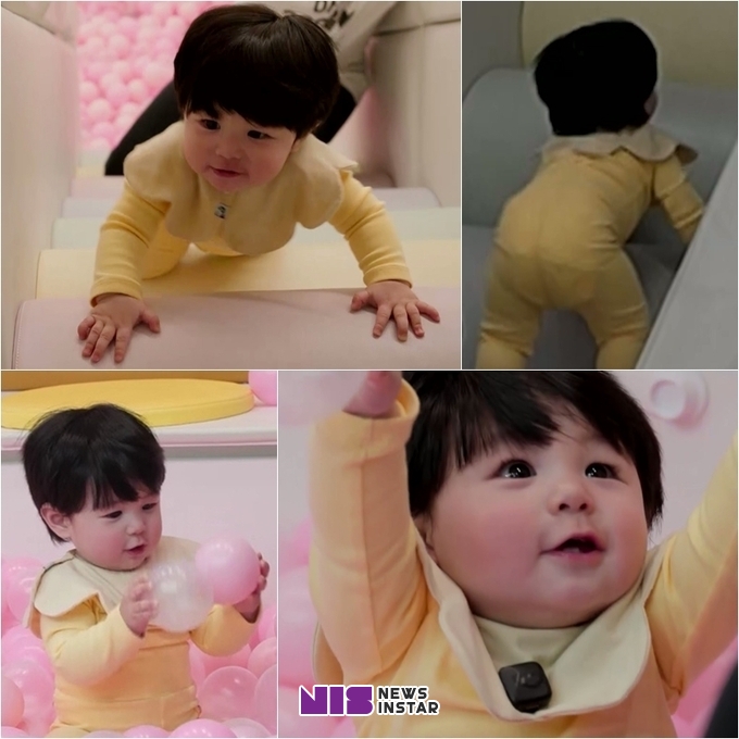 KBS2 ‘슈돌’ 하루, 엉덩이 파워 이렇게 강하고, 귀엽다니…미끄럼틀 등반 성공! 장하다 하루야~