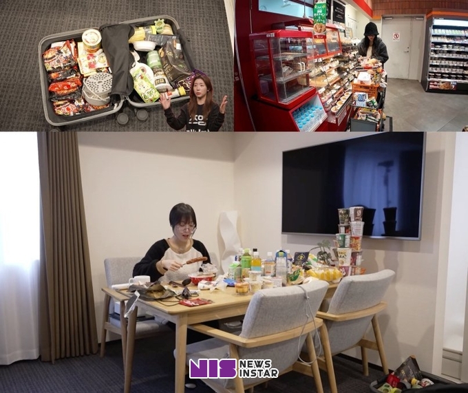 MBC '전참시' 쯔양, 현지인도 놀란 일본 편의점 털이, 편의점 간식+배달 초밥 40개+라면 '3콤보 먹방’ 포착